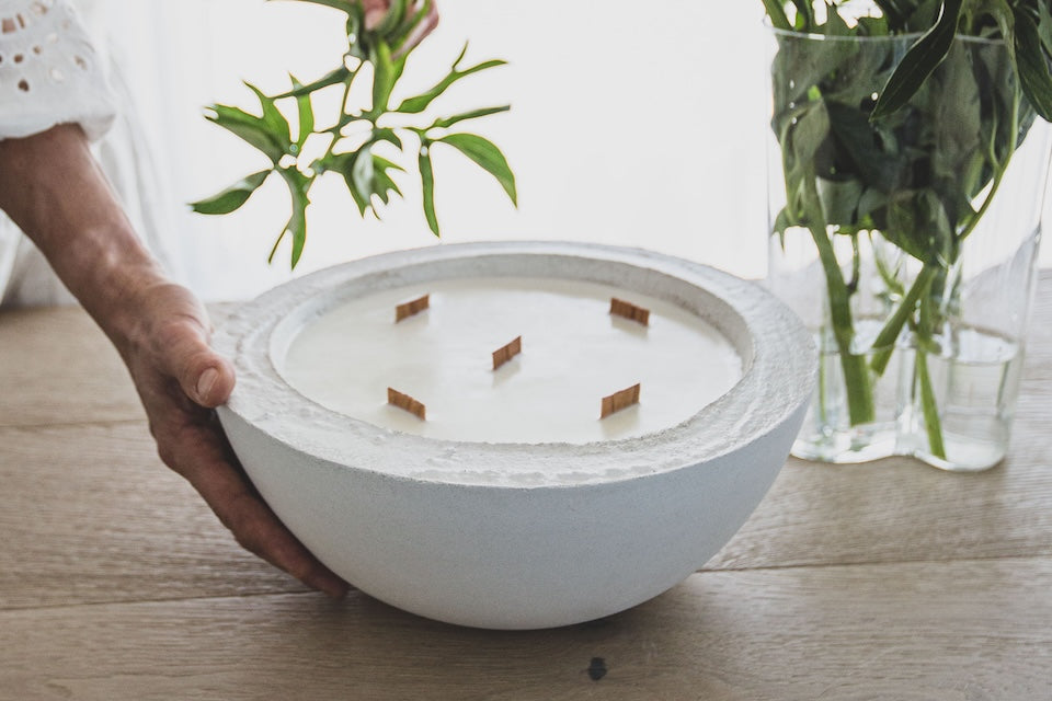 Extra Large Concrete Candle