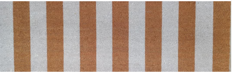 White Stripe Long Doormat