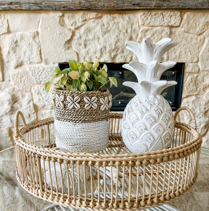 Round Bamboo Tray